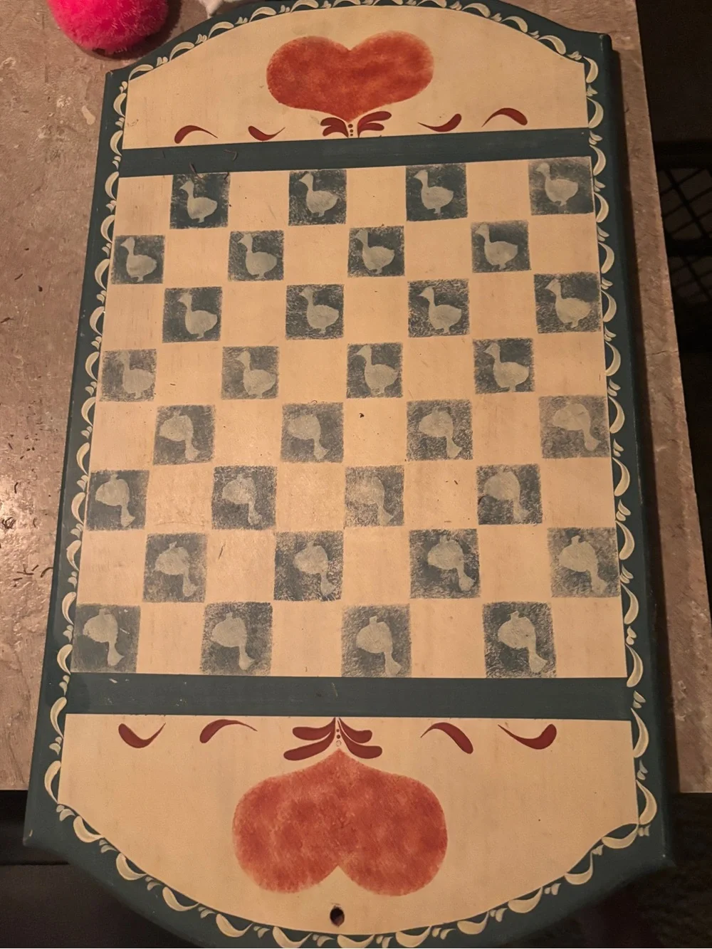 Vintage country folk checkerboard
